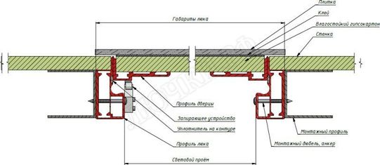 Люк под плитку АлюКлик-М Люк под плитку АлюКлик-М
