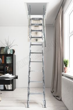 Чердачная лестница Aci Alluminium Base Fantozziscale 500*800*2600-2750 Чердачная лестница Aci Alluminium Base Fantozziscale 500*800*2600-2750