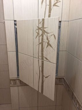 Люк под плитку Нажимной Секрет-Лайт 200*250 Люк под плитку Нажимной Секрет-Лайт 200*250