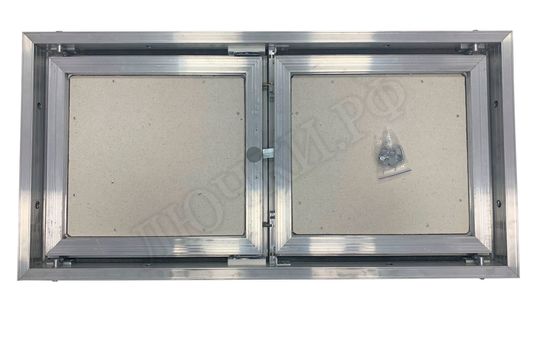 Люк под плитку Техно 2 створки 1800*2000, с кантом, замки вар №4 Люк под плитку Техно 2 створки 1800*2000, с кантом, замки вар №4