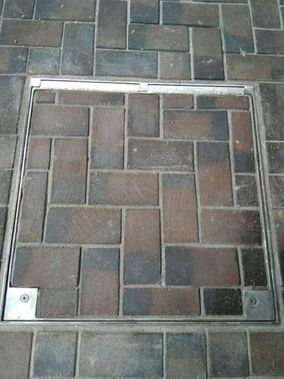 Напольный люк Брус Ли AISI 304, Съемная дверца 600*600 Напольный люк Брус Ли AISI 304, Съемная дверца 600*600