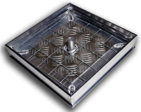 Напольный люк Премиум 54 мм 2 створки 300*1400 Напольный люк Премиум 54 мм 2 створки 300*1400