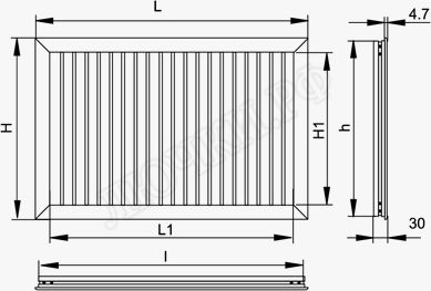 Решетка пластиковая НУН 350 х 350 бел. Решетка пластиковая НУН 350 х 350 бел.