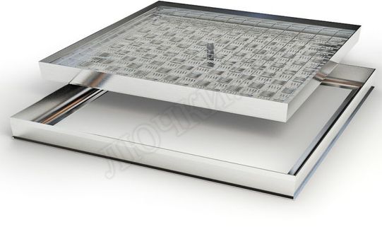 Напольный люк Премиум 48 мм 350*350 Напольный люк Премиум 48 мм 350*350