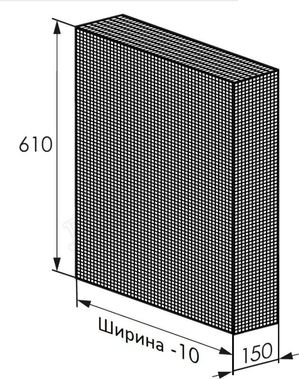 Радиаторный экран С перфорацией Квадрат 3x5 мм Металлический верх 1090*610 Радиаторный экран С перфорацией Квадрат 3x5 мм Металлический верх 1090*610