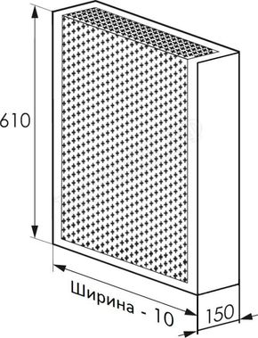Радиаторный экран С перфорацией Цветок Перфорированный верх 790*610 Радиаторный экран С перфорацией Цветок Перфорированный верх 790*610