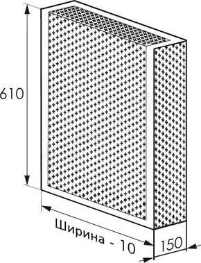 Радиаторный экран С перфорацией Цветок Перфорированный верх 790*610 Радиаторный экран С перфорацией Цветок Перфорированный верх 790*610