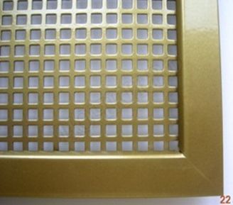 Решетка металлическая с перфорацией 5*8 мм врезная 400*850 Решетка металлическая с перфорацией 5*8 мм врезная 400*850