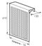 Радиаторный экран С перфорацией Цветок Перфорированный верх 790*610 Радиаторный экран С перфорацией Цветок Перфорированный верх 790*610