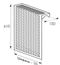Радиаторный экран С перфорацией Цветок Перфорированный верх 790*610 Радиаторный экран С перфорацией Цветок Перфорированный верх 790*610
